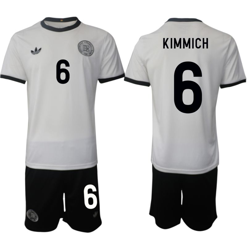 Men 2025-2026 Season Germany home white 6 Soccer Jersey